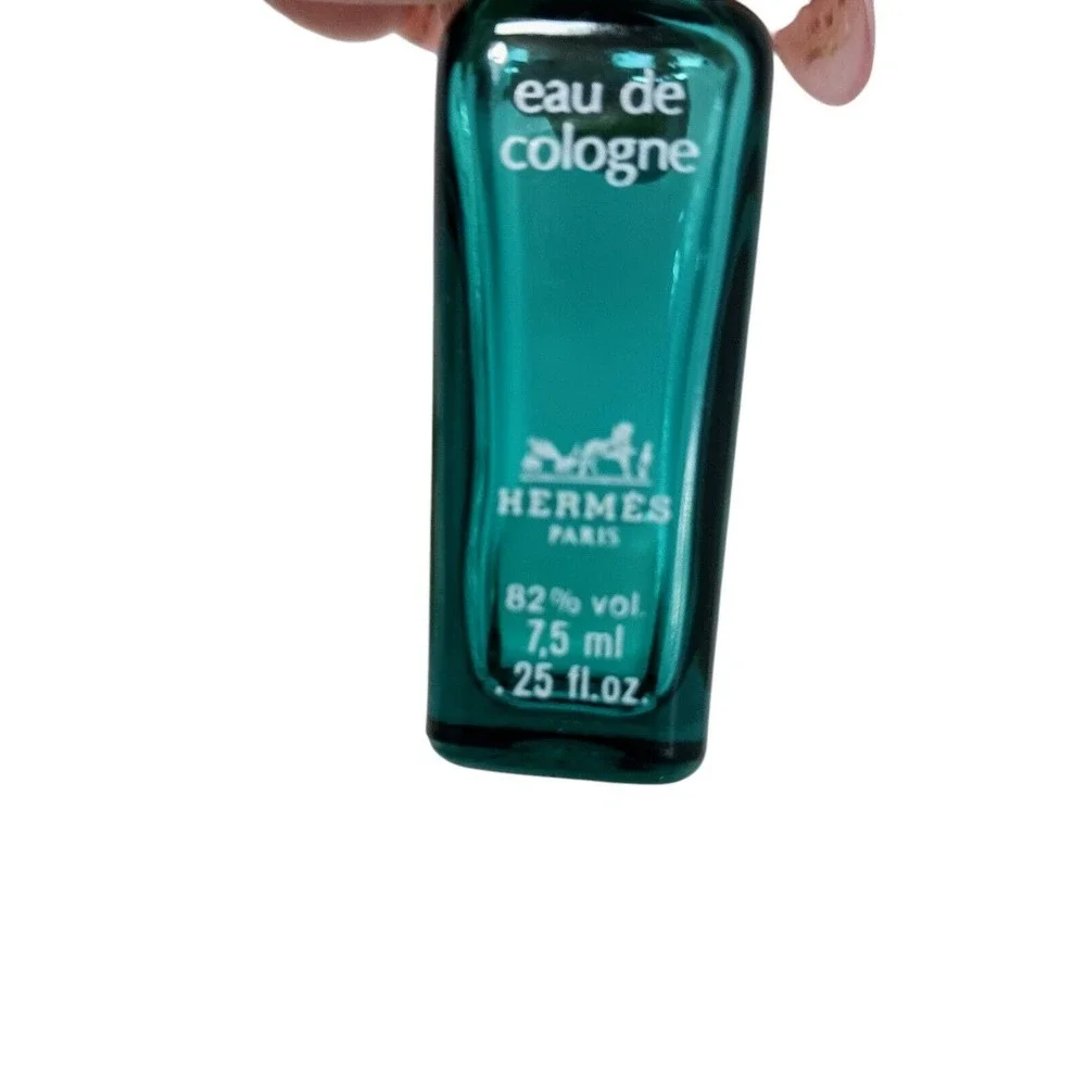 Hermes Mens Eau De Cologne Mini Travel Bottle A FEW MORE USES LEFT, Empty Bottle